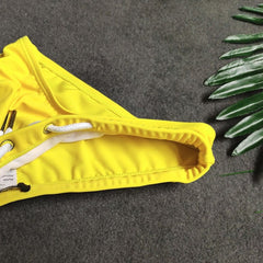 details of Gay Swimwear | Low-Rise Cute Dog Print Swim Briefs- pridevoyageshop.com - gay men’s underwear and swimwear