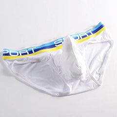 white Ice Silk Elephant Briefs | Gay Men Underwear- pridevoyageshop.com - gay men’s underwear and swimwear