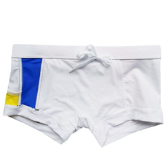 details of Gay Swimwear & Beachwear | Piet Mondrian Art Deco Swim Trunks - pridevoyageshop.com - gay men’s underwear and swimwear