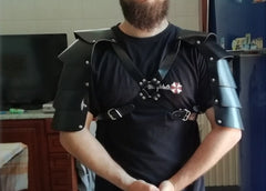 sexy gay man in Gothic Winged Gladiator Harness | Gay Harness- pridevoyageshop.com - gay men’s harness, lingerie and fetish wear