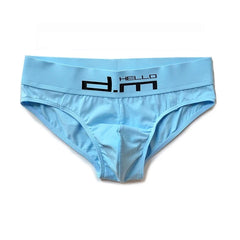 sky blue DM Gay Men's Hello Briefs - pridevoyageshop.com - gay men’s underwear and swimwear