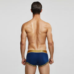 hot man in dark blue Seobean Golden Laurel Wreath Boxers | Gay Underwear- pridevoyageshop.com - gay men’s underwear and swimwear