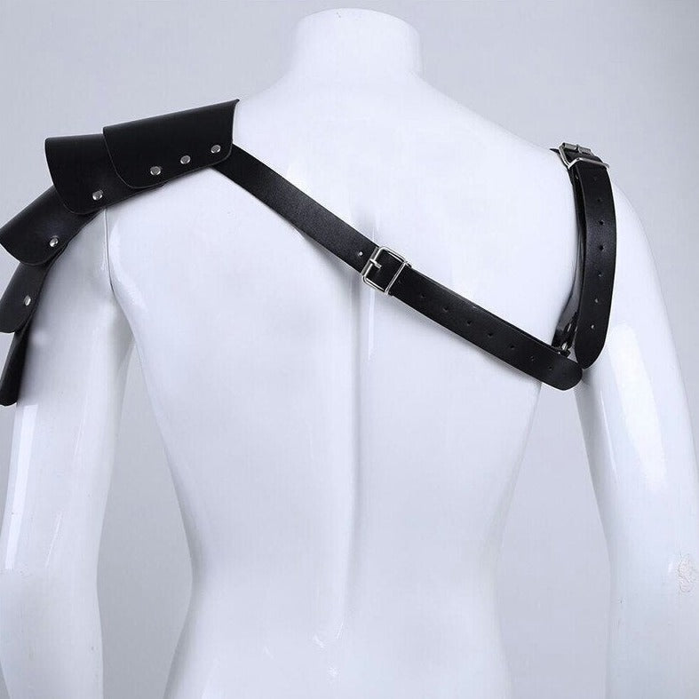 Gothic Winged Gladiator Harness | Gay Harness- pridevoyageshop.com - gay men’s harness, lingerie and fetish wear