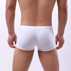 a hot gay man in white Men's 23 Bowtie Swim Trunks - pridevoyageshop.com - gay men’s underwear and swimwear