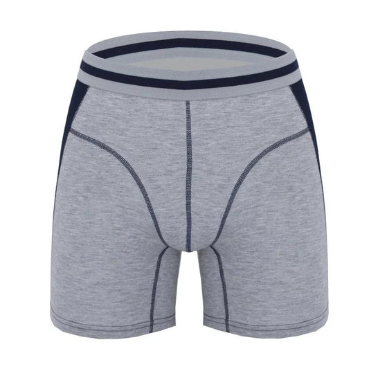 gray Modal Long Athletic Boxer Briefs - pridevoyageshop.com - gay men’s underwear and swimwear