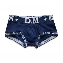 navy blue DM Men's Numbers Boxer Briefs - pridevoyageshop.com - gay men’s underwear and swimwear