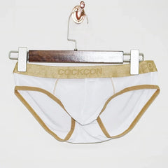 white COCKCON Barely There Briefs - pridevoyageshop.com - gay men’s underwear and activewear