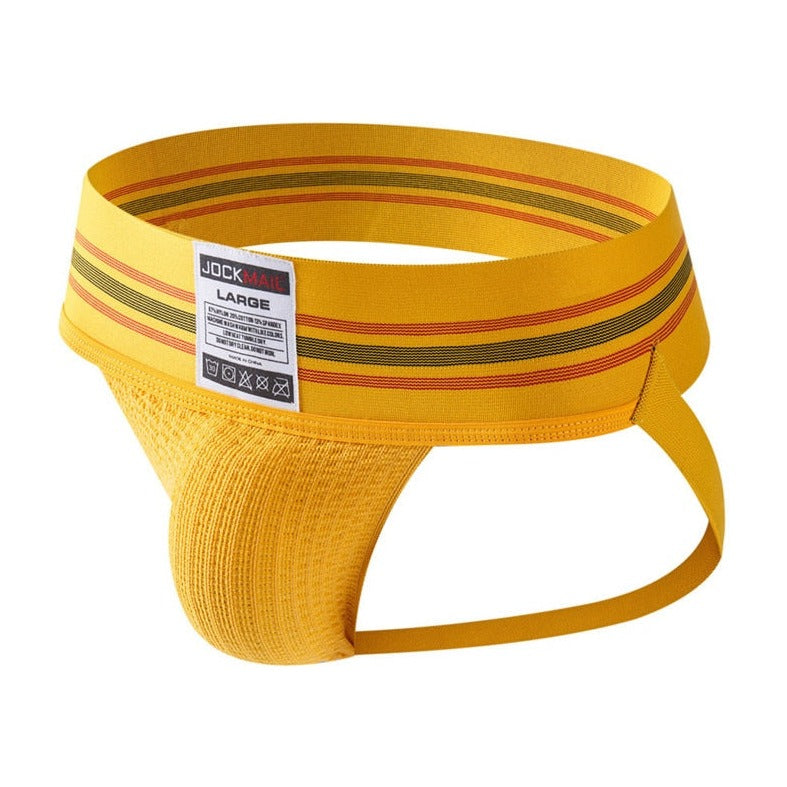 yellow Gay Jockstraps: Mens Sexy Athletic Supporter Jockstraps- pridevoyageshop.com - gay men’s underwear and swimwear