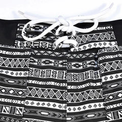 details of a hot man in Aztec Tribal Tight Board Shorts - pridevoyageshop.com - gay men’s underwear and swimwear