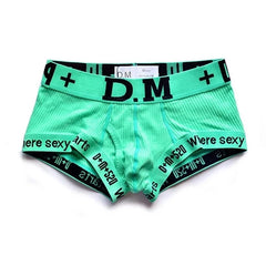 green DM Men's Numbers Boxer Briefs - pridevoyageshop.com - gay men’s underwear and swimwear