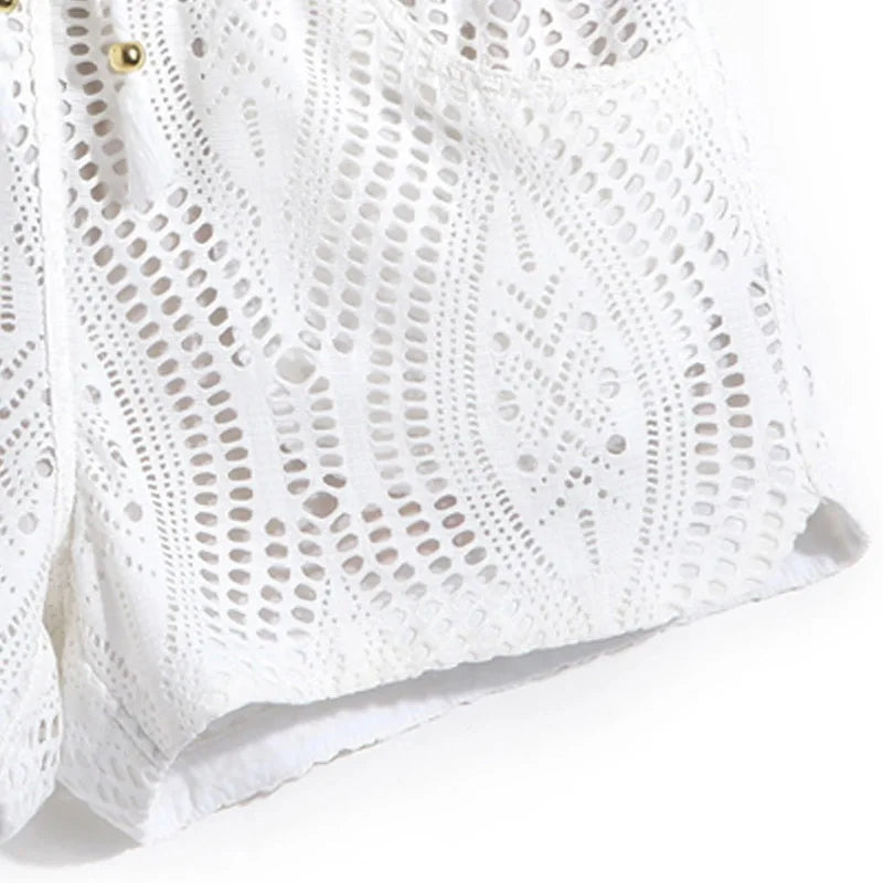 details of Lace Luxe Beach Shorts - pridevoyageshop.com - gay men’s underwear and swimwear
