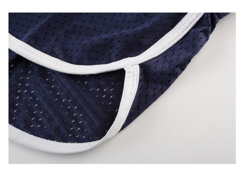 details of Gay Shorts | Men's Mesh Running Shorts with Slits - Men's Activewear, gym short, sport shorts, running shorts- pridevoyageshop.com