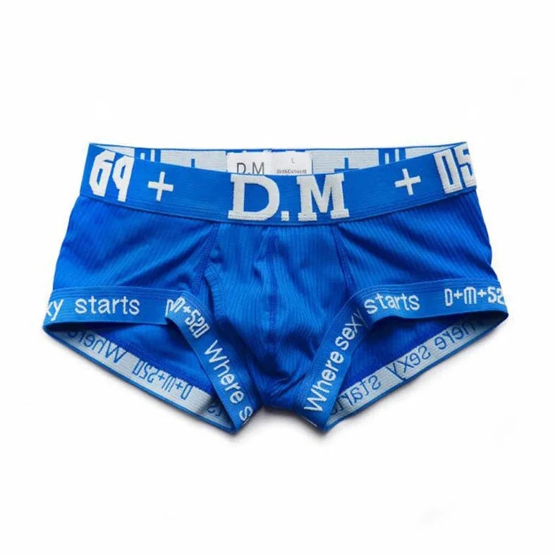 blue DM Men's Numbers Boxer Briefs - pridevoyageshop.com - gay men’s underwear and swimwear