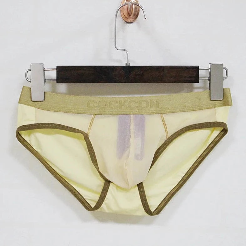 beige COCKCON Barely There Briefs - pridevoyageshop.com - gay men’s underwear and activewear