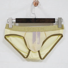 beige COCKCON Barely There Briefs - pridevoyageshop.com - gay men’s underwear and activewear