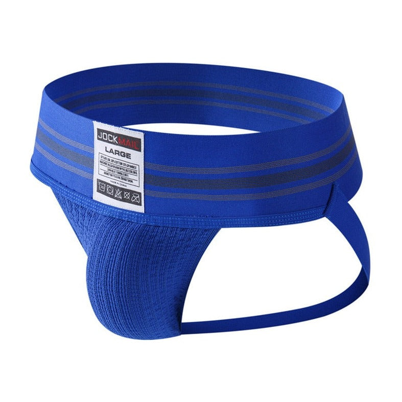blue Gay Jockstraps: Mens Sexy Athletic Supporter Jockstraps- pridevoyageshop.com - gay men’s underwear and swimwear