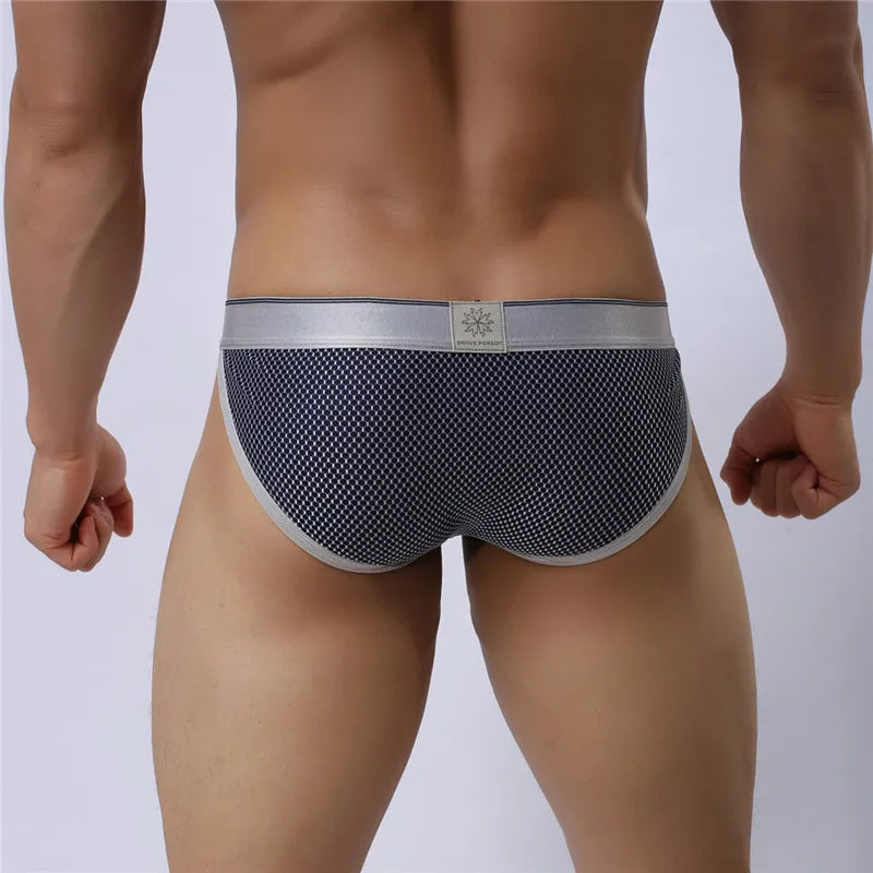 a hot gay man in Royal blue Brave Person Gay Men's Sideshow Briefs - pridevoyageshop.com - gay men’s underwear and swimwear