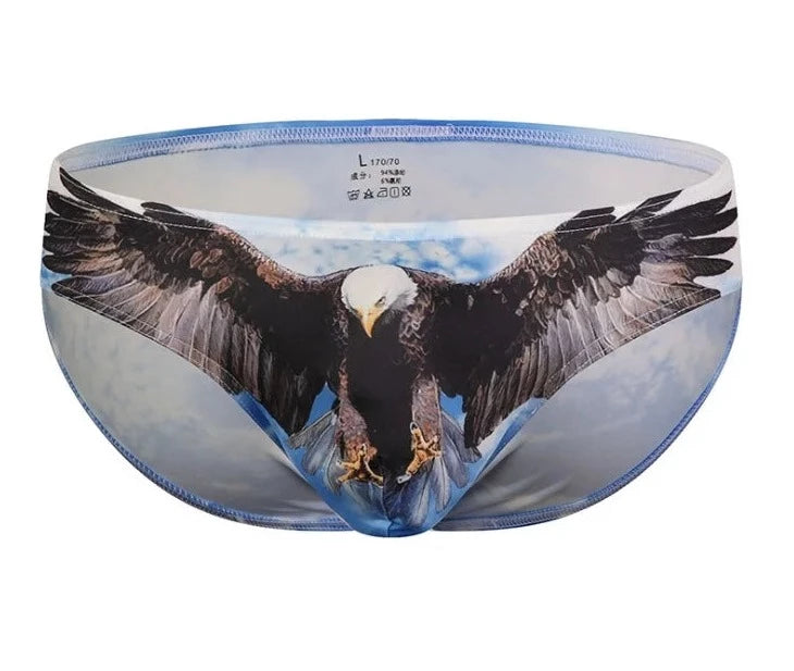 Men's Wild Animal Print Bikini Briefs - pridevoyageshop.com - gay men’s underwear and swimwear