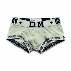 gray DM Men's Numbers Boxer Briefs - pridevoyageshop.com - gay men’s underwear and swimwear