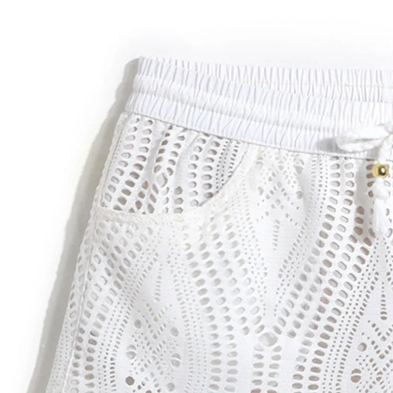 details of Lace Luxe Beach Shorts - pridevoyageshop.com - gay men’s underwear and swimwear