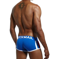 hot man in blue Jockmail Packing Underwear Boxers | Gay Underwear- pridevoyageshop.com - gay men’s underwear and swimwear