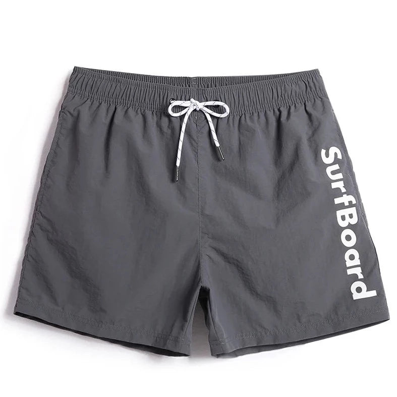 gray Boardwalk Breeze Board Shorts - pridevoyageshop.com - gay men’s underwear and swimwear