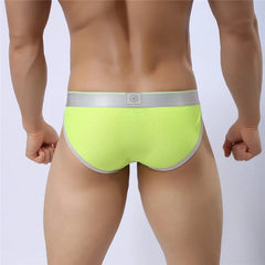 a hot gay man in Fluorescent green Brave Person Gay Men's Sideshow Briefs - pridevoyageshop.com - gay men’s underwear and swimwear