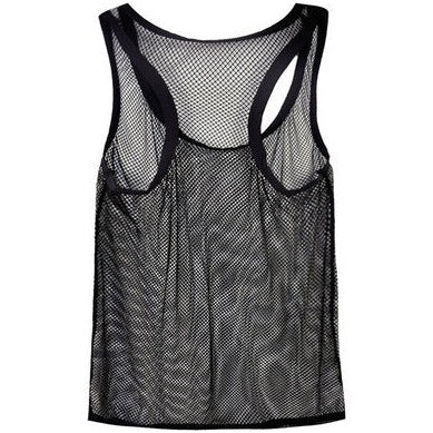 black Men's Vest Mesh Tank Top | Gay Loungewear & Tops - pridevoyageshop.com - gay pajamas, gay loungewear, gay sleepwear