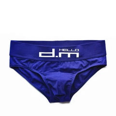 navy blue DM Gay Men's Hello Briefs - pridevoyageshop.com - gay men’s underwear and swimwear