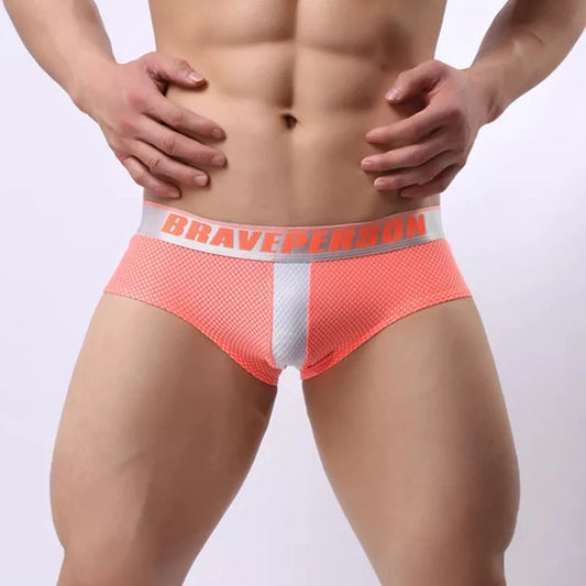 a hot gay man in orange Brave Person Breathable Phased Briefs - pridevoyageshop.com - gay men’s underwear and swimwear