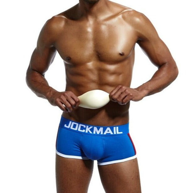 hot man in blue Jockmail Packing Underwear Boxers | Gay Underwear- pridevoyageshop.com - gay men’s underwear and swimwear