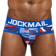 blue Jockmail Camouflage Briefs | Gay Men Underwear- pridevoyageshop.com - gay men’s underwear and swimwear
