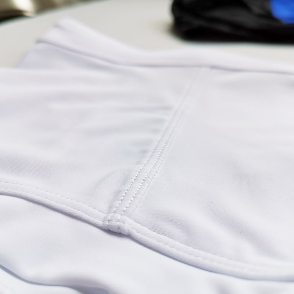 details of Gay Swimwear & Beachwear | Piet Mondrian Art Deco Swim Trunks - pridevoyageshop.com - gay men’s underwear and swimwear