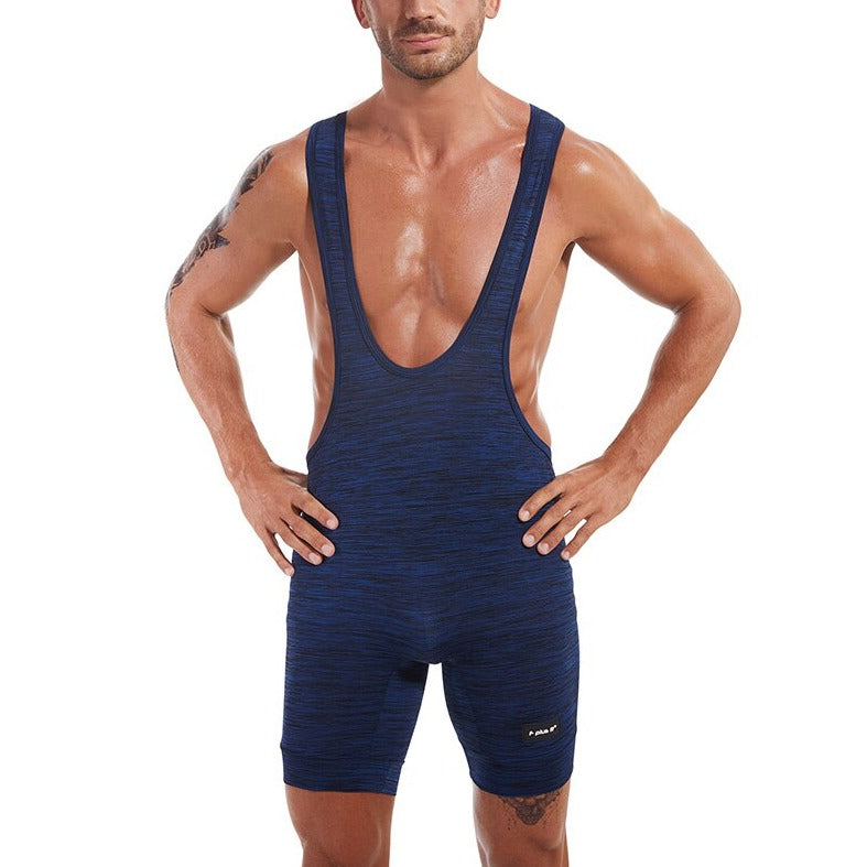 hot gay man in blue Gay Singlet and Bodysuit | Men's Workout Singlets - Men's Singlets, Bodysuits, Rompers & Jumpsuits - pridevoyageshop.com