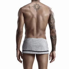 a hot gay man in gray Men's Running Shorts with Hidden Briefs - pridevoyageshop.com - gay men’s underwear and swimwear