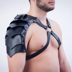sexy gay man in Gothic Winged Gladiator Harness | Gay Harness- pridevoyageshop.com - gay men’s harness, lingerie and fetish wear