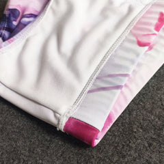 details of Gay Swimwear | Pink Watercolor Swim Briefs- pridevoyageshop.com - gay men’s underwear and swimwear