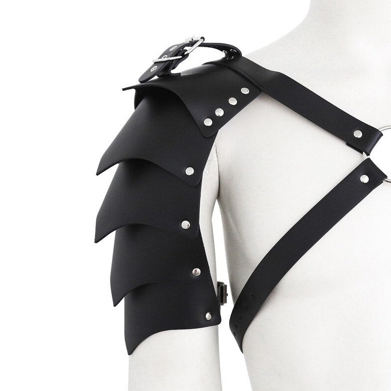 Gothic Winged Gladiator Harness | Gay Harness- pridevoyageshop.com - gay men’s harness, lingerie and fetish wear