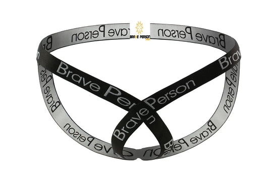 black BRAVE PERSON Men's Bare Jockstrap - pridevoyageshop.com - gay men’s underwear and swimwear