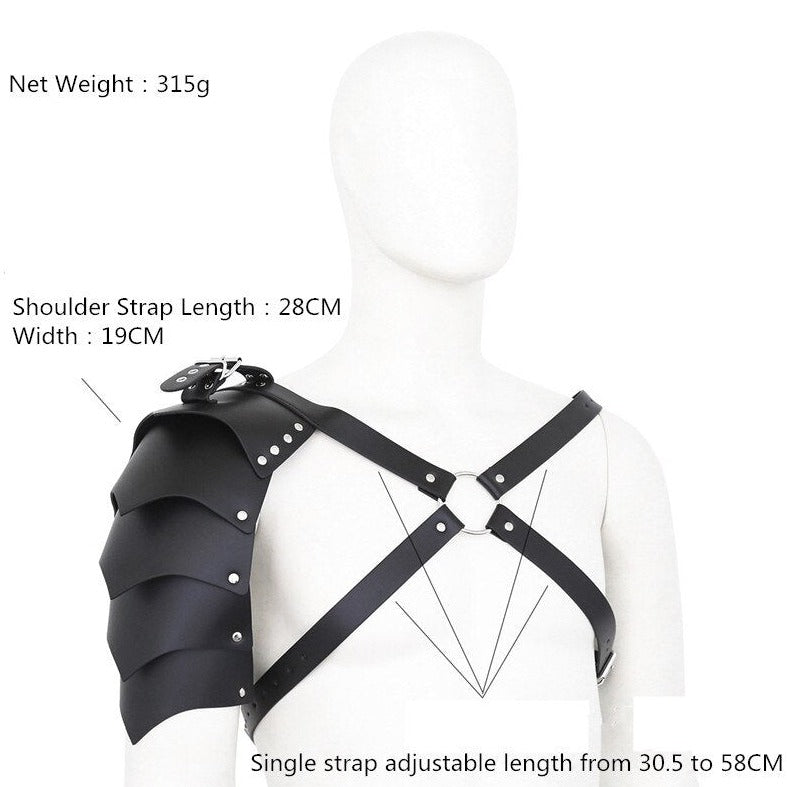 Gothic Winged Gladiator Harness | Gay Harness- pridevoyageshop.com - gay men’s harness, lingerie and fetish wear