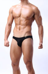 Black Brave Person Men's Modal Lowrise Pouch Bikini Briefs Underwear - pridevoyageshop.com - gay men’s underwear and swimwear