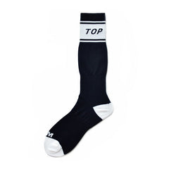 black Top Crew Socks: Best Choice for Gay White Socks- pridevoyageshop.com - gay men’s harness, lingerie and fetish wear