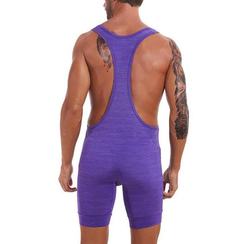 hot gay man in purple Gay Singlet and Bodysuit | Men's Workout Singlets - Men's Singlets, Bodysuits, Rompers & Jumpsuits - pridevoyageshop.com