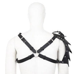 Gothic Winged Gladiator Harness | Gay Harness- pridevoyageshop.com - gay men’s harness, lingerie and fetish wear