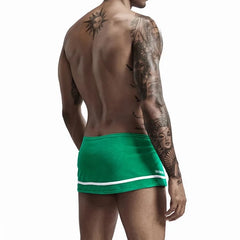 a hot gay man in green Men's Running Shorts with Hidden Briefs - pridevoyageshop.com - gay men’s underwear and swimwear