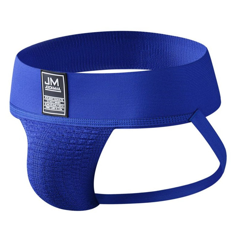 blue Gay Jockstrap: Jockstrap Pouch & Gay Athletic Supporter