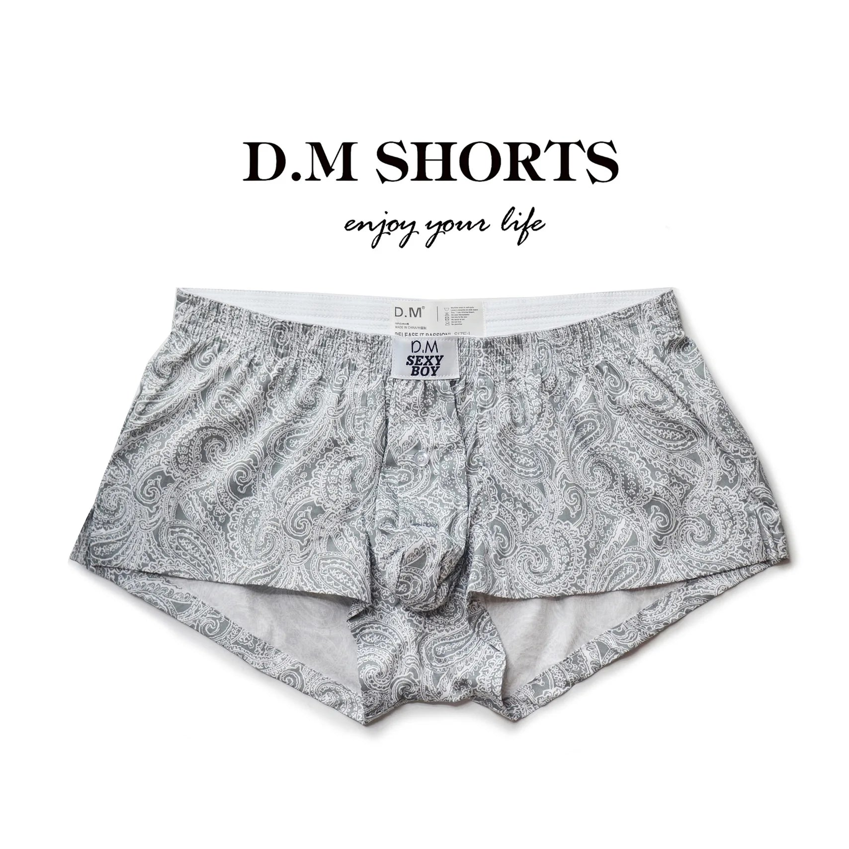 Ivory Paisley DM Paisley Boxers - pridevoyageshop.com - gay men’s thongs, boxers, briefs and jockstraps