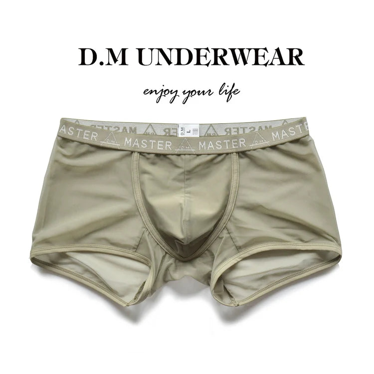 Khaki DM Peepshow Master Boxer Briefs - pridevoyageshop.com - gay men’s thongs, boxers, briefs and jockstraps