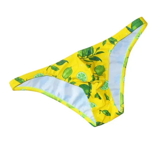 Men’s Citrus Sizzle Swim Bikini Briefs - pridevoyageshop.com - gay men’s sexy swim briefs, trunks, board shorts, and bikinis
