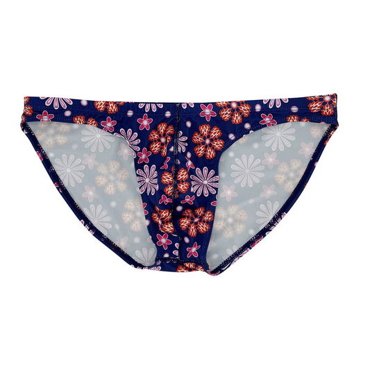 Men’s Midnight Bloom Bikini Swim Briefs - pridevoyageshop.com - gay men’s sexy swim briefs, trunks, board shorts, and bikinis